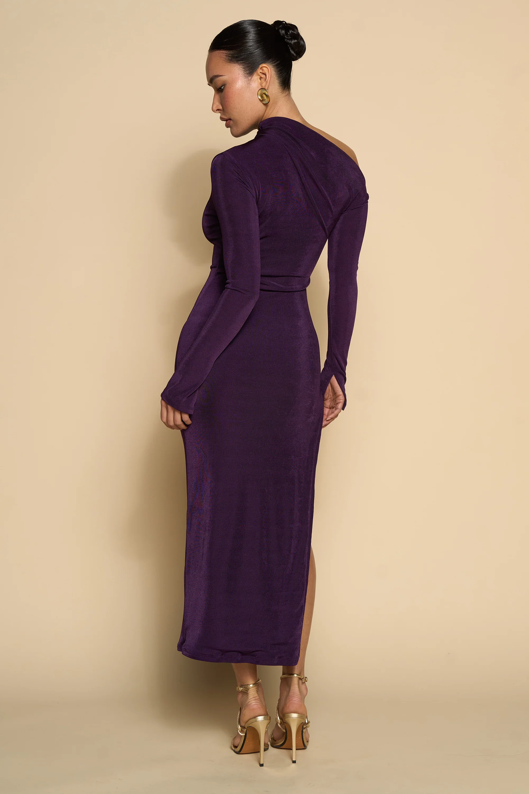 RIDIA DRESS-PLUM - Image 6
