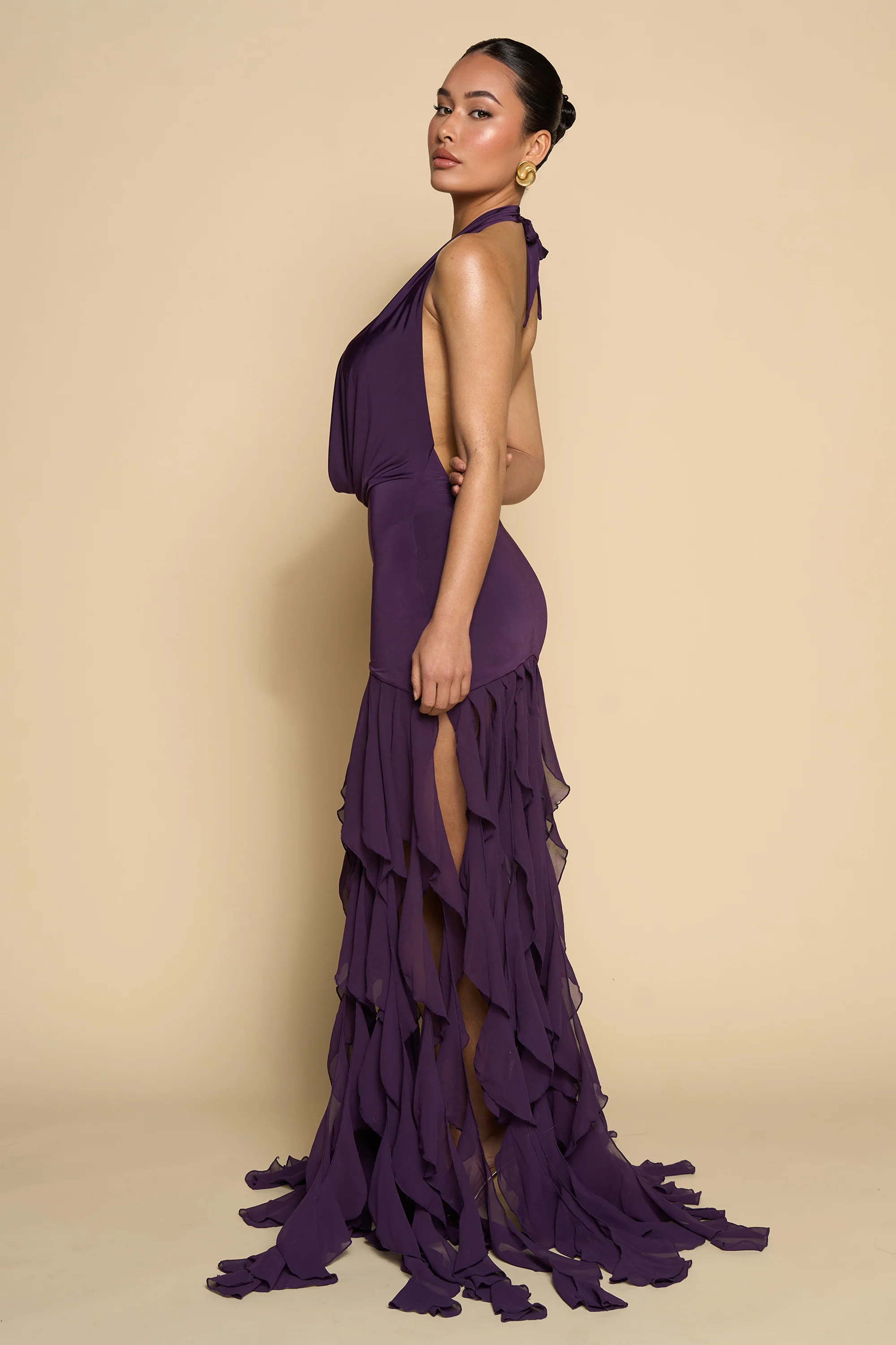 SABRINA DRESS-PLUM - Image 3
